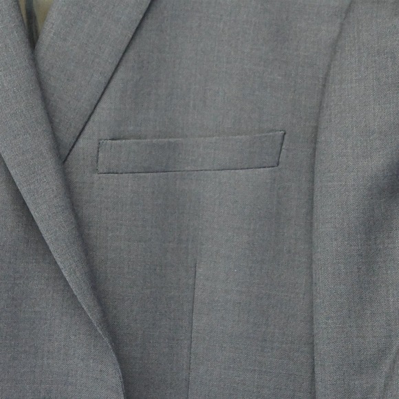 Combatant Gentleman 50R Gray Wool 2 Button Blazer Suit Jacket Sport Coat - Picture 4 of 10